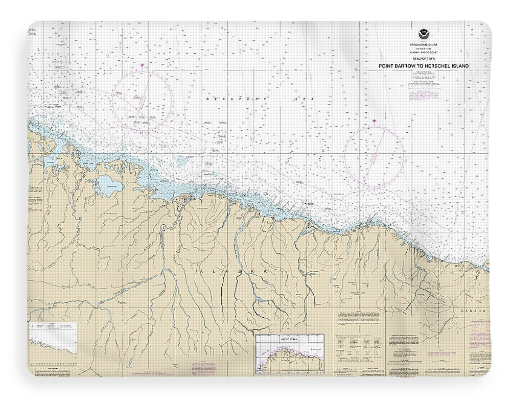 Nautical Chart-16004 Point Barrow-herschel Island - Blanket