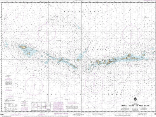 Nautical Chart 16012 Aleutian Islands Amukta Island Attu Island Puzzle