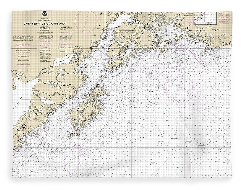 Nautical Chart-16013 Cape St Elias-shumagin Islands, Semidi Islands - Blanket