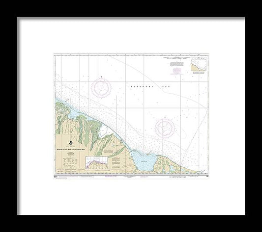 A beuatiful Framed Print of the Nautical Chart-16041 Demarcation Bay-Approaches by SeaKoast
