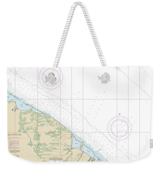 Nautical Chart-16042 Griffin Pt-approaches - Weekender Tote Bag