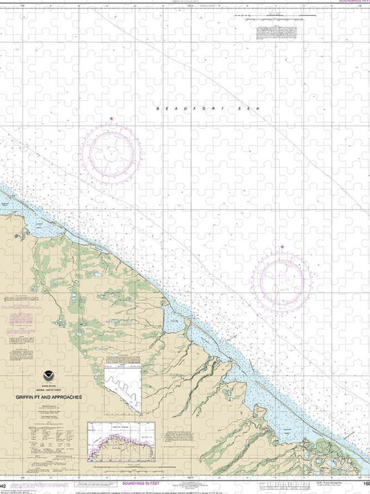 Nautical Chart 16042 Griffin Pt Approaches Puzzle