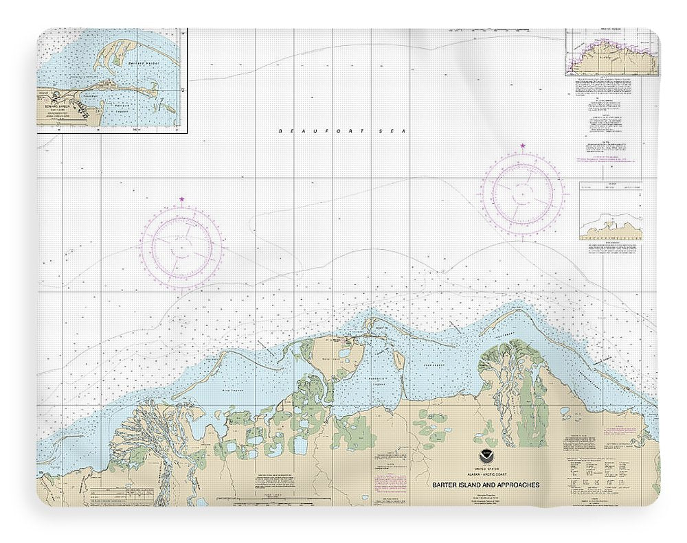 Nautical Chart-16043 Barter Island-approaches, Bernard Harbor - Blanket