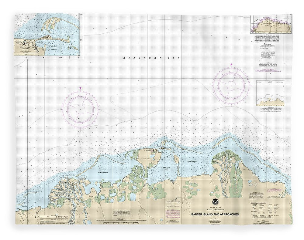 Nautical Chart-16043 Barter Island-approaches, Bernard Harbor - Blanket