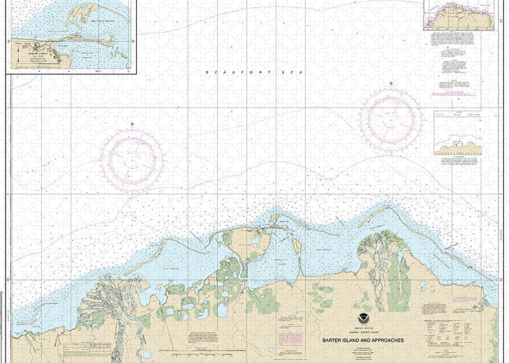 Nautical Chart-16043 Barter Island-approaches, Bernard Harbor - Puzzle