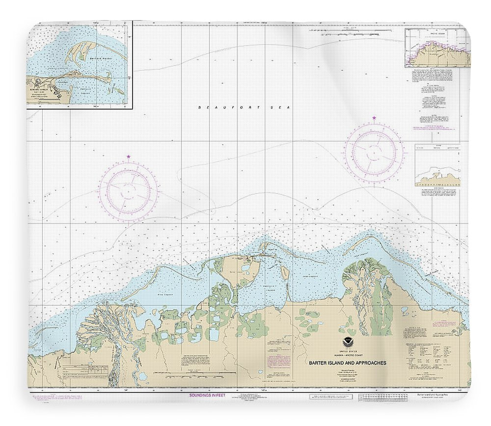 Nautical Chart-16043 Barter Island-approaches, Bernard Harbor - Blanket