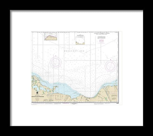 A beuatiful Framed Print of the Nautical Chart-16044 Camden Bay-Approaches by SeaKoast