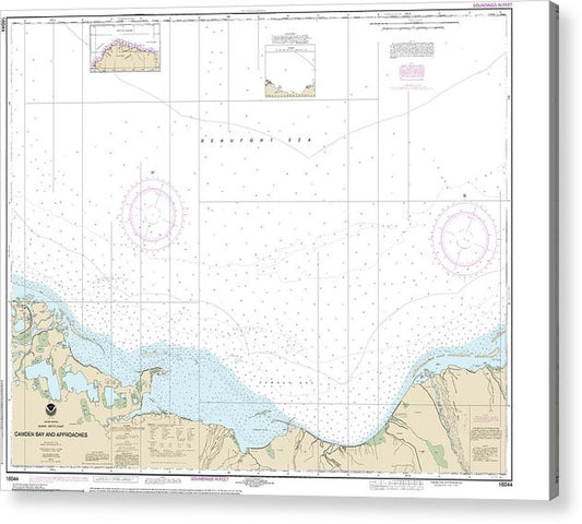 Nautical Chart-16044 Camden Bay-Approaches  Acrylic Print