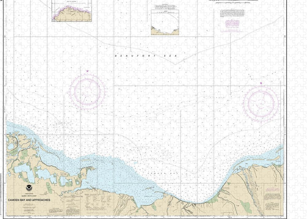 Nautical Chart-16044 Camden Bay-approaches - Puzzle
