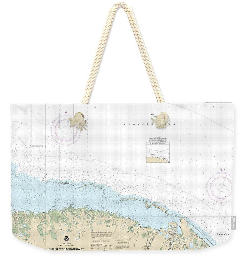 Nautical Chart-16045 Bullen Pt-brownlow Pt - Weekender Tote Bag