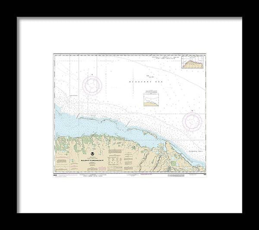 Nautical Chart-16045 Bullen Pt-brownlow Pt - Framed Print