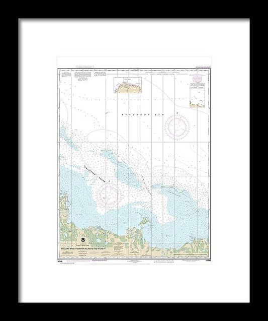 A beuatiful Framed Print of the Nautical Chart-16046 Mcclure-Stockton Islands-Vicinity by SeaKoast