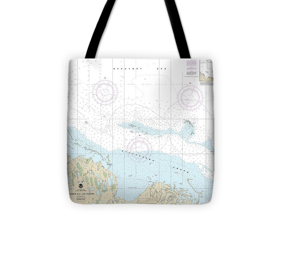 Nautical Chart 16061 Prudhoe Bay Vicinity Tote Bag