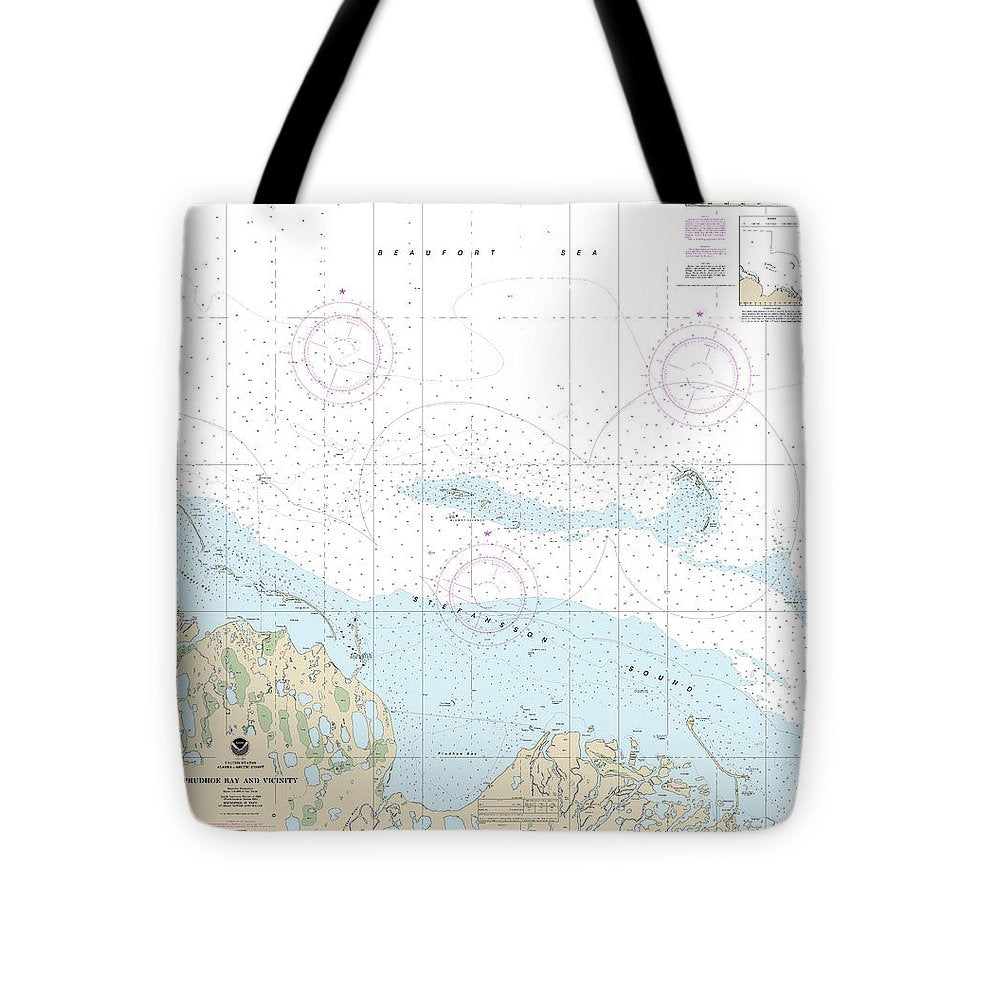 Nautical Chart-16061 Prudhoe Bay-vicinity - Tote Bag