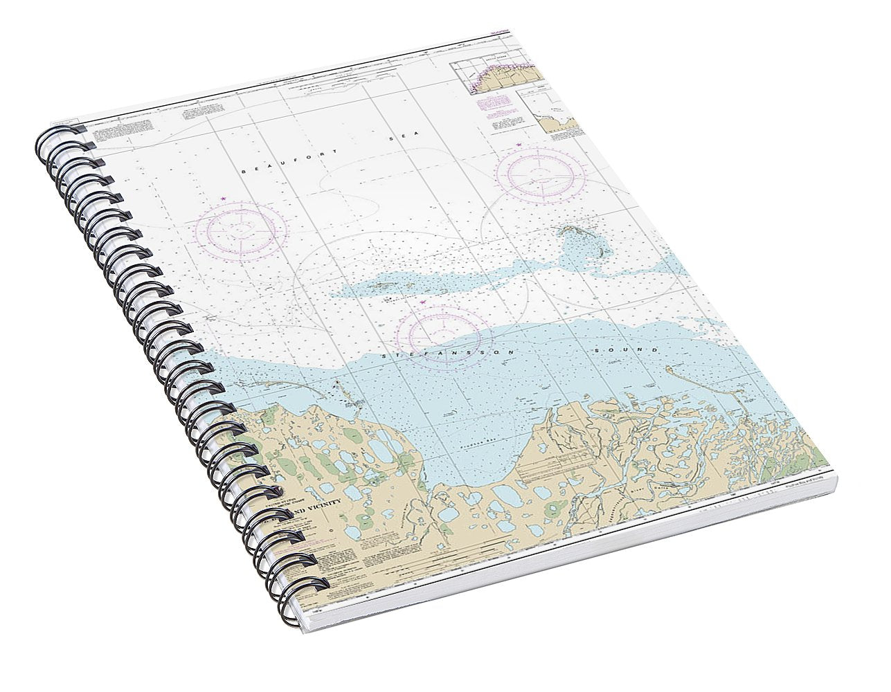 Nautical Chart-16061 Prudhoe Bay-vicinity - Spiral Notebook