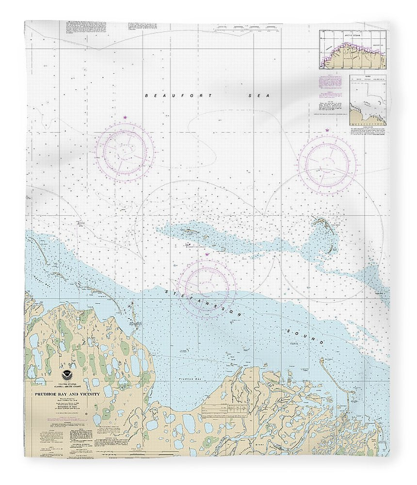 Nautical Chart 16061 Prudhoe Bay Vicinity Blanket