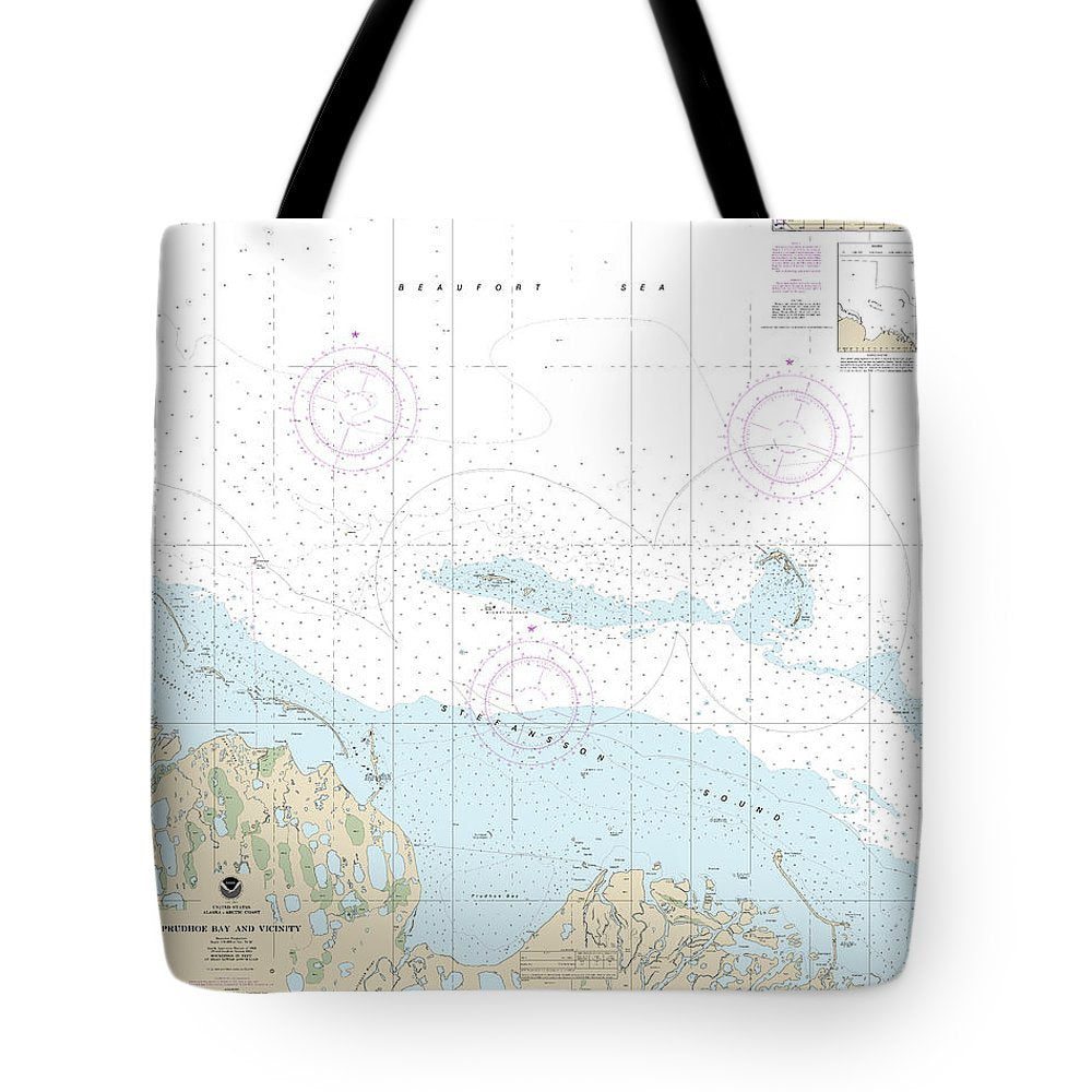 Nautical Chart-16061 Prudhoe Bay-vicinity - Tote Bag