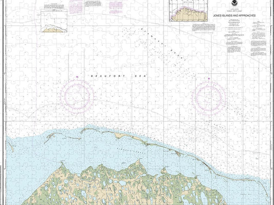 Nautical Chart 16062 Jones Islands Approaches Puzzle