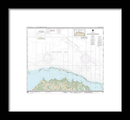 A beuatiful Framed Print of the Nautical Chart-16062 Jones Islands-Approaches by SeaKoast