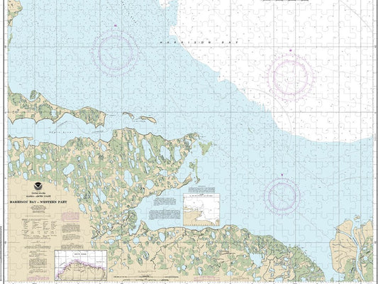 Nautical Chart 16064 Harrison Bay Western Part Puzzle