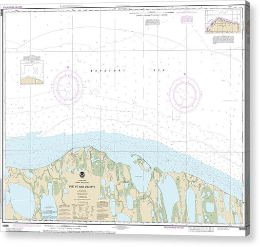 Nautical Chart-16066 Pitt Pt-Vicinity  Acrylic Print