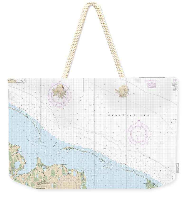 Nautical Chart-16081 Scott Pt-tangent Pt - Weekender Tote Bag