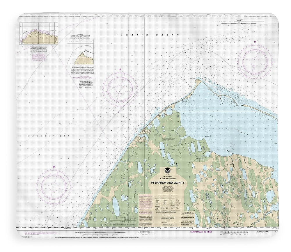 Nautical Chart-16082 Pt Barrow-vicinity - Blanket