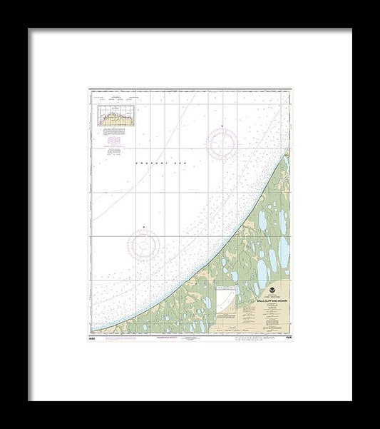 Nautical Chart-16083 Skull Cliff-vicinity - Framed Print