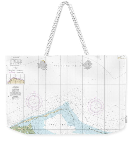 Nautical Chart-16084 Peard Bay-approaches - Weekender Tote Bag