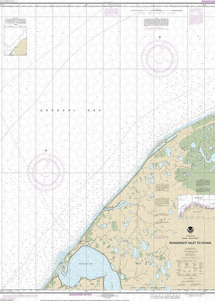 Nautical Chart-16085 Wainwright Inlet-atainik - Puzzle