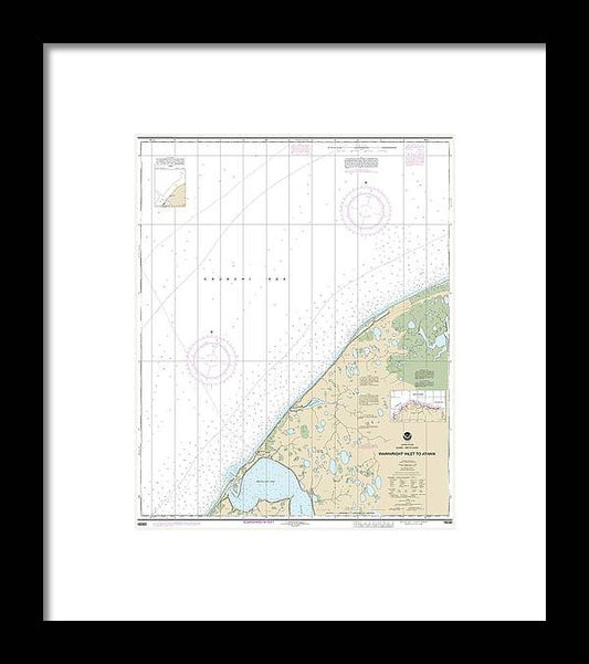 A beuatiful Framed Print of the Nautical Chart-16085 Wainwright Inlet-Atainik by SeaKoast
