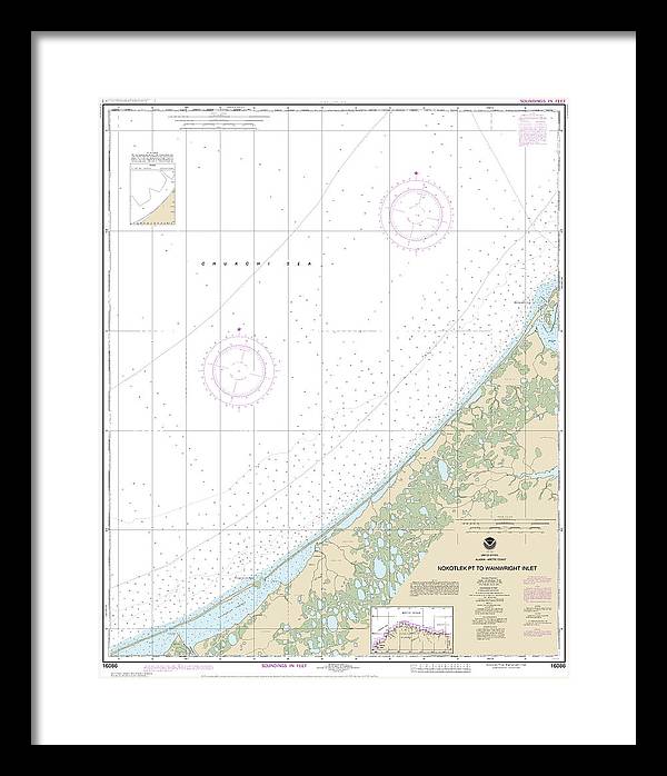 Nautical Chart-16086 Nakotlek Pt-wainwright - Framed Print