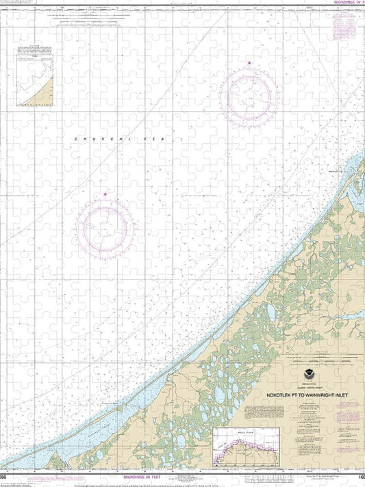 Nautical Chart 16086 Nakotlek Pt Wainwright Puzzle