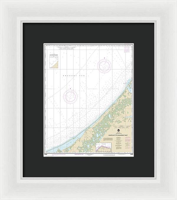 Nautical Chart-16086 Nakotlek Pt-wainwright - Framed Print