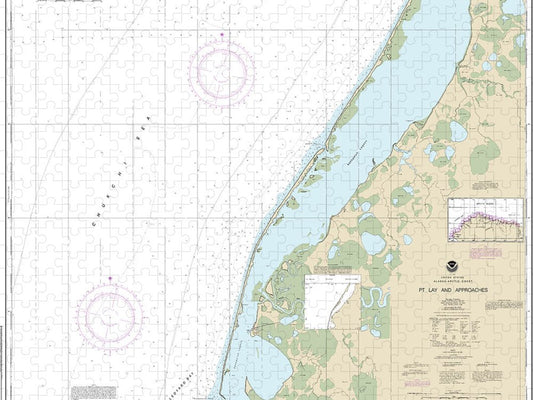 Nautical Chart 16101 Pt Lay Approaches Puzzle