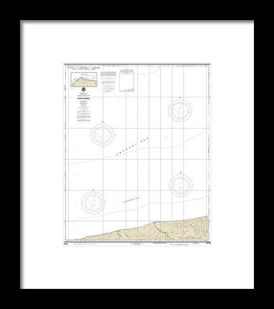 A beuatiful Framed Print of the Nautical Chart-16104 Cape Sabine by SeaKoast