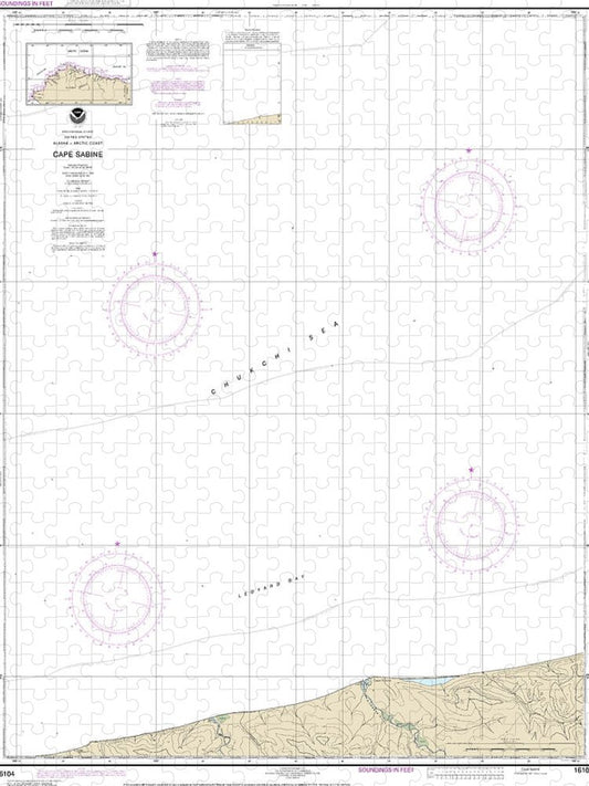 Nautical Chart 16104 Cape Sabine Puzzle