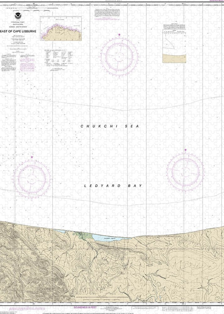 Nautical Chart-16121 East-cape Lisburne - Puzzle