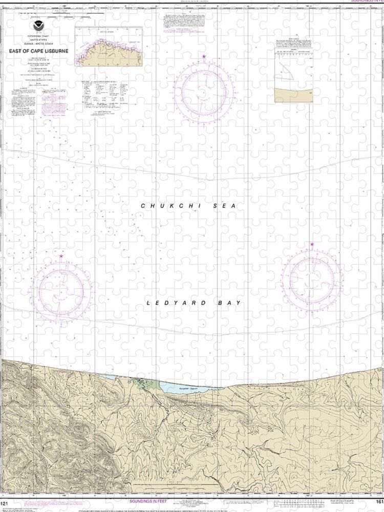Nautical Chart 16121 East Cape Lisburne Puzzle
