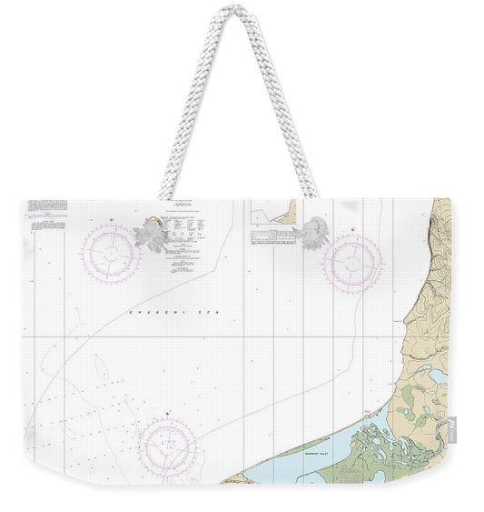 Nautical Chart-16123 Point Hope-cape Dyer - Weekender Tote Bag