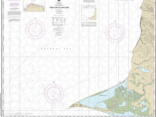 Nautical Chart 16123 Point Hope Cape Dyer Puzzle