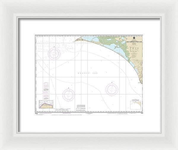 Nautical Chart-16124 Cape Thompson-point Hope - Framed Print