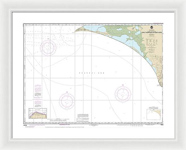 Nautical Chart-16124 Cape Thompson-point Hope - Framed Print