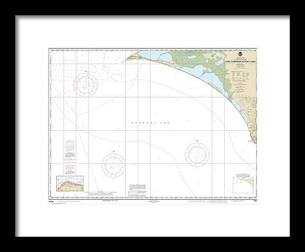 Nautical Chart-16124 Cape Thompson-point Hope - Framed Print