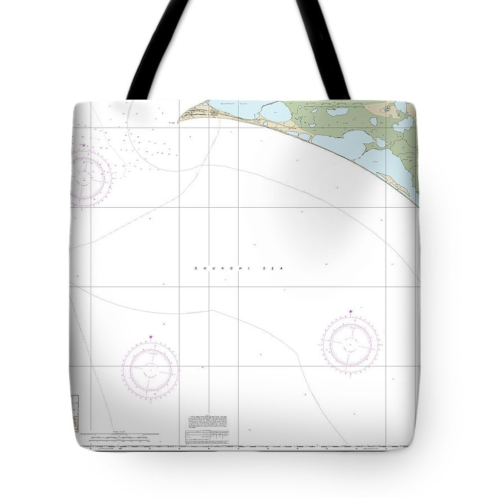 Nautical Chart-16124 Cape Thompson-point Hope - Tote Bag