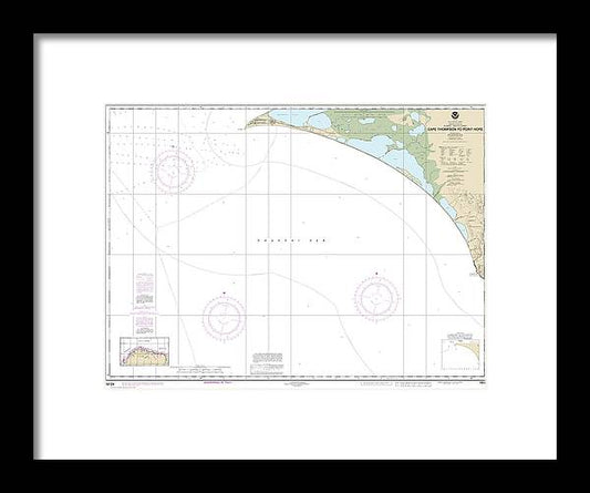 Nautical Chart-16124 Cape Thompson-point Hope - Framed Print