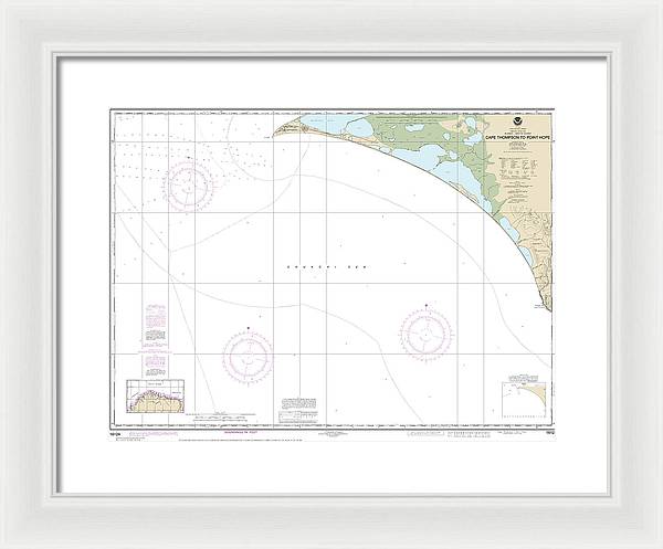 Nautical Chart-16124 Cape Thompson-point Hope - Framed Print