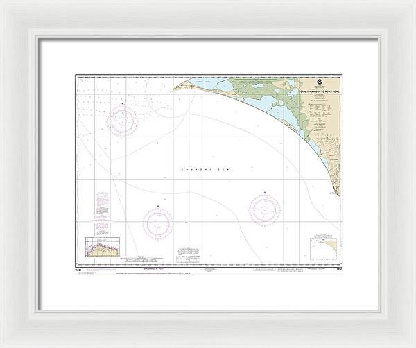 Nautical Chart-16124 Cape Thompson-point Hope - Framed Print