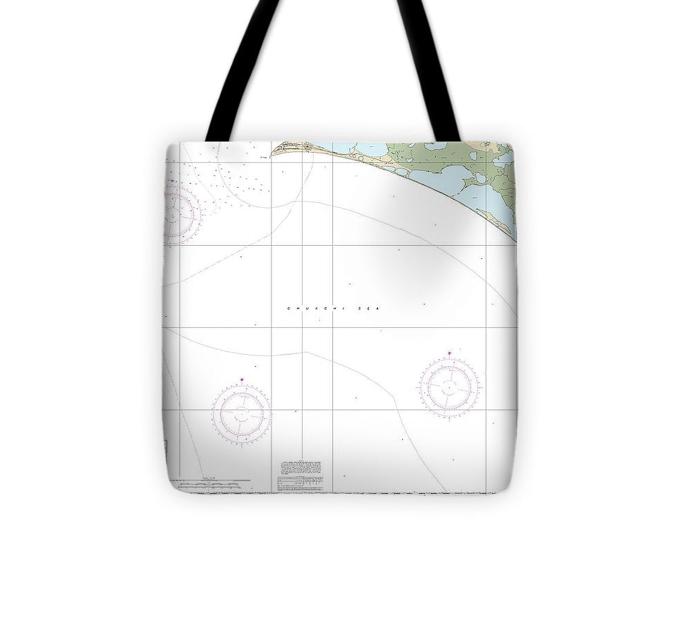 Nautical Chart 16124 Cape Thompson Point Hope Tote Bag