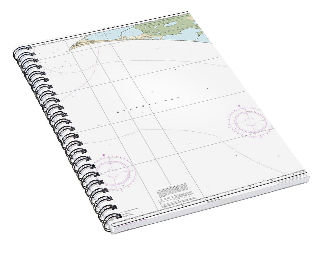 Nautical Chart-16124 Cape Thompson-point Hope - Spiral Notebook